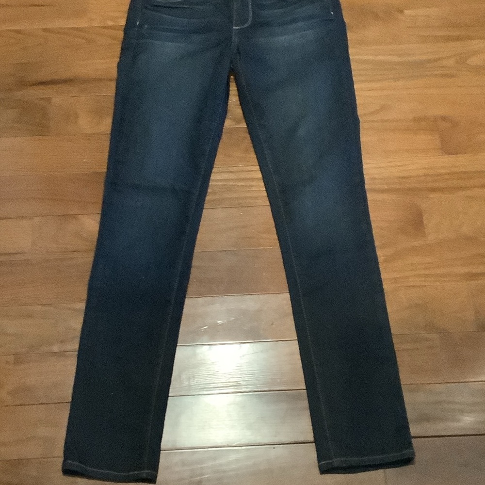 PAIGE Dark Blue Straight Leg Women's Jeans